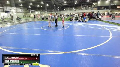 60/65 Semifinal - Cole Zabriskie, Virginia Team Predator vs Whitt Cromer, Roundtree Wrestling Academy