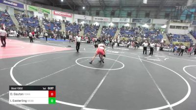 130 lbs Consi Of 8 #2 - David Gaytan, Yuma Middle School vs Ian Easterling, Webber Middle School