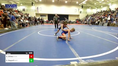 52 lbs Consolation - Sutton Stites, R.A.W. vs Sawyer Bagwill, Berryhill Wrestling Club