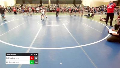 97 lbs Quarterfinal - Brooks Preziosi, Centurion vs Michael Schuda, Pride Wrestling