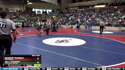 6A 110 lbs Semifinal - Kelly Kanaday, Little Rock Central vs McKinley Runnels, Bentonville