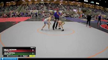 122 lbs Quarterfinals (8 Team) - Billy Jackson, Redmond vs Sean Mcfall, Eagle Point