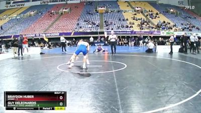 157 lbs 2nd Wrestleback (16 Team) - Guy Deleonardis, Glenville State University vs Braydon Huber, UMary