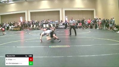 123 lbs Round Of 64 - David Elias, Hyperbolic WC vs Wyatt Christensen, Syracuse WC