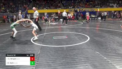 70 lbs Round Of 32 - Cameron Wright, Bedford vs Dalton Kohr, Elco