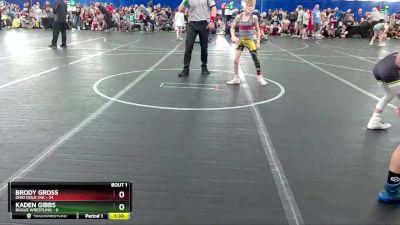 64 lbs Finals (2 Team) - Kaden Gibbs, Rogue Wrestling vs Brody Gross, Ohio Gold 24k