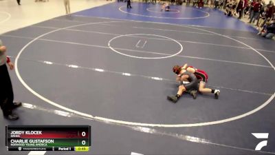 68 lbs Quarterfinal - Charlie Gustafson, Norwood Young America vs Jordy Klocek, NRHEG