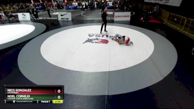 70 lbs Champ. Round 1 - Nico Gonzalez, California vs Noel Cornejo, Cougar Youth Wrestling