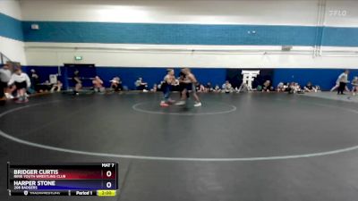 110 lbs Round 1 - Bridger Curtis, Ririe Youth Wrestling Club vs Harper Stone, 208 Badgers