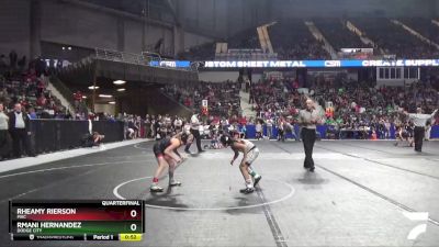 85 lbs Quarterfinal - Rmani Hernandez, Dodge City vs Rheamy Rierson, MAC