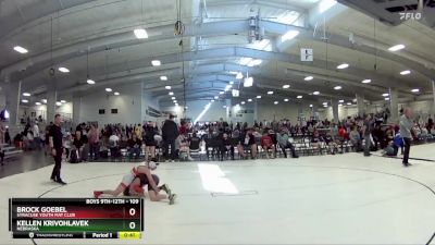 109 lbs Cons. Round 5 - Kellen Krivohlavek, Nebraska vs Brock Goebel, Syracuse Youth Mat Club