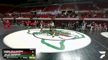 132 lbs Round 1 (16 Team) - Jaylah Davenport, Arlington Lamar vs Karina Villa-Dickens, Killeen Harker Heights