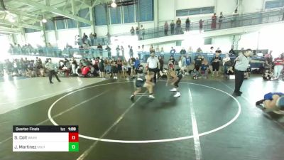 132 lbs Quarterfinal - Gavin Coit, Warhead WC vs Joseph Martinez, South Hills HS