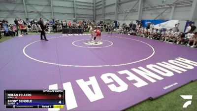 145 lbs Placement Matches (8 Team) - Nolan Fellers, Iowa vs Brody Sendele, Illinois