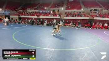 132 lbs 3rd Wb (16 Team) - Evelyn Campos, Rockwall vs Jaylah Davenport, Arlington Lamar