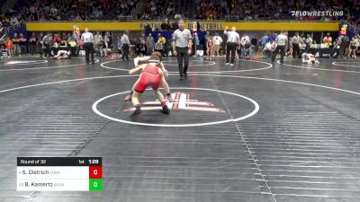 80 lbs Round Of 32 - Silas Dietrich, York Suburban vs Benjamin Kamertz, Avon Grove