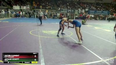 D 1 160 lbs Quarterfinal - Arthur Schott, Jesuit vs Jacobi Clement, East Ascension