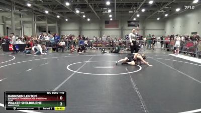 110 lbs Champ. Round 1 - Walker Shelbourne, Marysville vs Harrison Lorton, Southwest Timberwolves Wrestling Club