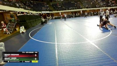 150 lbs Quarterfinal - Brady Grier, Wrath Wrestling Club vs Brady Rissman, Iowa