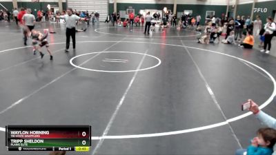 46 lbs Cons. Round 3 - Waylon Horning, Tri-State Grapplers vs Tripp Sheldon, Plains Elite