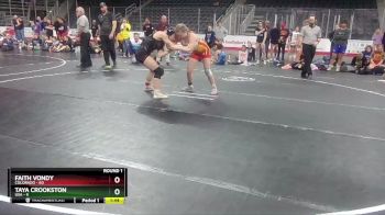 W 127 lbs Round 1 (4 Team) - Faith Vondy, Colorado vs Taya Crookston, USA