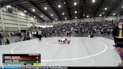 85 lbs Quarterfinal - Boedy Dawson, Longhorn Wrestling Club vs Samuel Wood, Sanderson Wrestling Academy