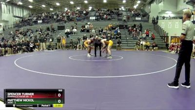 165 lbs Quarterfinals (8 Team) - Spencer Turner, Evansville Mater Dei vs Matthew Nickol, Avon