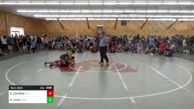 220 lbs Round Of 16 - Seth Canfield, Hallstead vs Kristjan Urich, Harrisburg