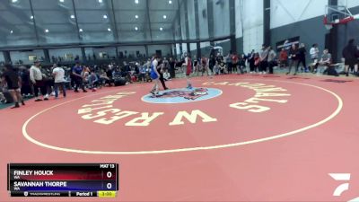 120 lbs Cons. Round 4 - Finley Houck, WA vs Savannah Thorpe, WA