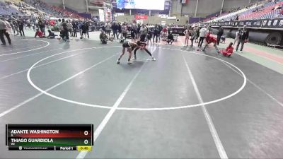 106 lbs Quarterfinal - Thiago Guardiola, WI vs Adante Washington, IL