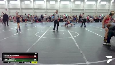 96 lbs Semis & 1st Wrestleback (8 Team) - Sam Dickey, Dayton Bandits vs Peyton Vowels, Glasgow WA