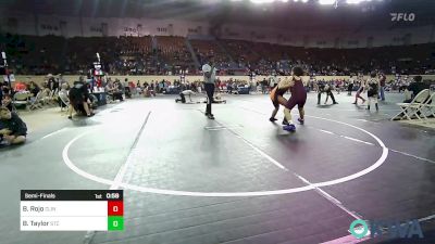 Semifinal - Barrett Rojo, Clinton Youth Wrestling vs Braxton Taylor, Sallisaw Takedown Club