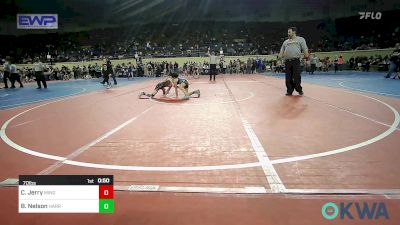 70 lbs Consolation - Caden Jerry, Mindset Wrestling vs Boston Nelson, Harrah Little League Wrestling