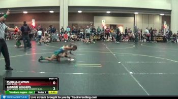 65 lbs Round 2 (4 Team) - Lennon Jaggers, Contenders Wrestling Academy Blue vs Marcelo Simon, Ares Black