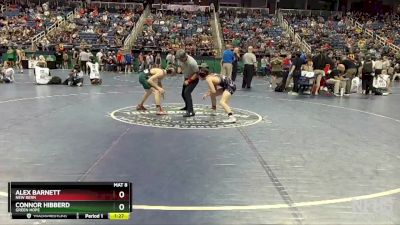 4A 113 lbs Semifinal - Alex Barnett, New Bern vs Connor Hibberd, Green Hope