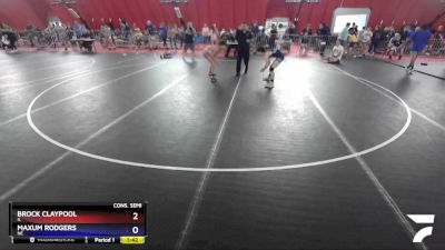 110 lbs Cons. Semi - Brock Claypool, IL vs Maxum Rodgers, NE