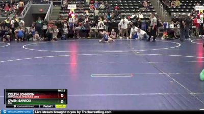 112 lbs Quarterfinal - Owen Sawicki, 2TG vs Coltin Johnson, Powerhouse Wrestling Club