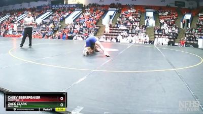 175 lbs Semifinals (8 Team) - Casey Eberspeaker, Greenville vs Zack Clark, Freeland