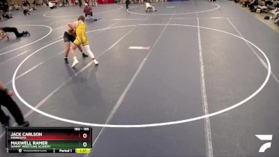 195 lbs Round 5 - Maxwell Ramer, Summit Wrestling Academy vs Jack Carlson, Minnesota