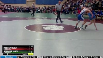 1 - 106 lbs Champ. Round 1 - Terrance Jones, Castlewood vs Abbie Winslow, Cumberland