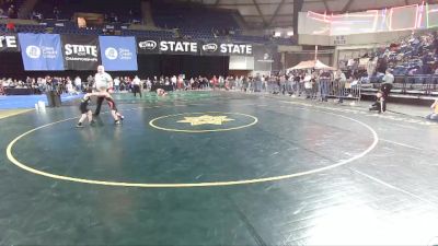 45 lbs Cons. Round 3 - Claydon Bruggeman, Blaine Barracudas Wrestling Club vs Micah Clemans, Federal Way Spartans Wrestling