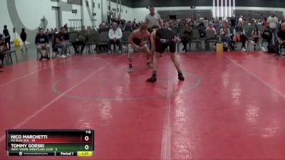 119 lbs Placement Matches (8 Team) - Nico Marchetti, M2 Blue (NJ) vs TOMMY GORSKI, West Shore Wrestling Club