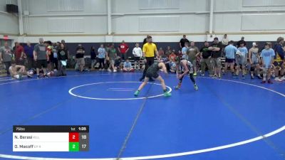 75 lbs Semifinal - Nolan Berasi, Killer Elite vs Owen Macoff, EP Rattlers