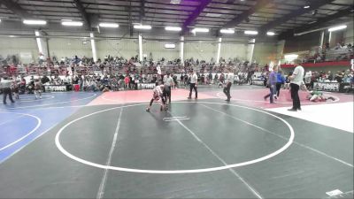 88 lbs Quarterfinal - Teagun Samora, Montezuma Cortez WC vs Kaden Hicks, Badlands WC