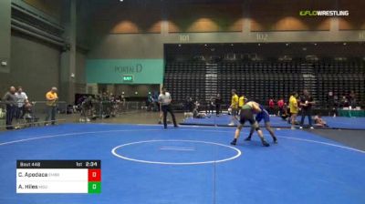 165 lbs Consi Of 16 #2 - Carlos Apodaca, Embry-Riddle vs Austin Hiles, Michigan State