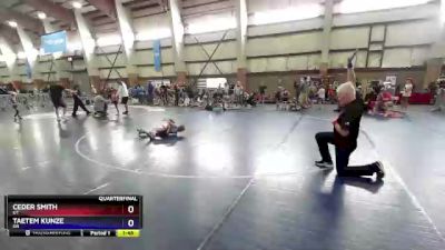 56 lbs Quarterfinal - Ceder Smith, UT vs Taetem Kunze, OR