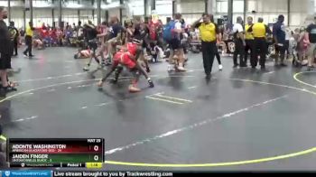 96 lbs Round 2 (6 Team) - Jaiden Finger, Untouchables Black vs Adonte Washington, American Gladiators-Red