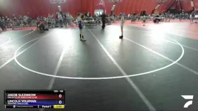 92 lbs Cons. Semi - Jakob Sleznikow, Valley Elite Wrestling Club vs Lincoln Volkman, Aviators Wrestling