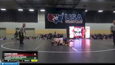 132 lbs 1st Place Match - Landen Kocher-Munoz, Washburn Rural High School Wrestling vs Conner Giedd, Berge Elite Wrestling Academy