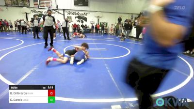 85 lbs Round Of 16 - Bear Ontiveros, R.A.W. vs Christian Garcia, Checotah Matcats